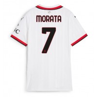 Maglie da calcio AC Milan Alvaro Morata #7 Seconda Maglia Femminile 2024-25 Manica Corta